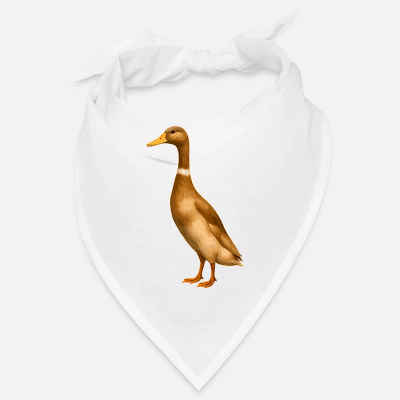 Runner Duck Runner Élevage de canards Runner Duck Breeder - Bandana - blanc