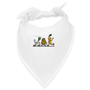 veggies - Bandana - Weiß - Vorne