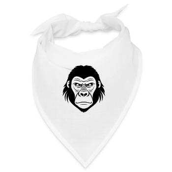 Gorilla - Bandana - Weiß - Vorne