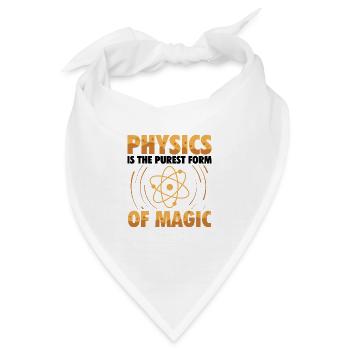 Physiker Sprüche | Physik Studium Lehrer Geschenke - Bandana - Weiß - Vorne