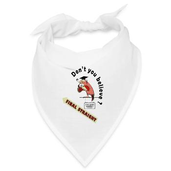 Der letzte gerade Schulpapagei - Bandana - Weiß - Vorne