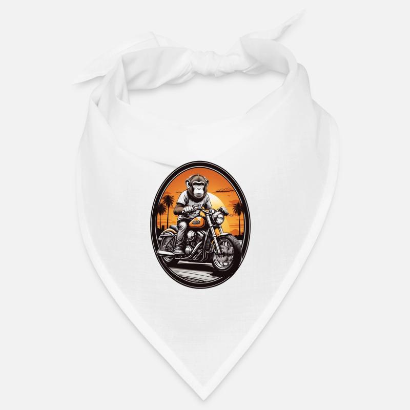 Monkey on motorcycle Bandana