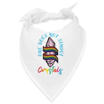 Crystal collect enought- Kristalle - Bandana - Weiß - Vorne