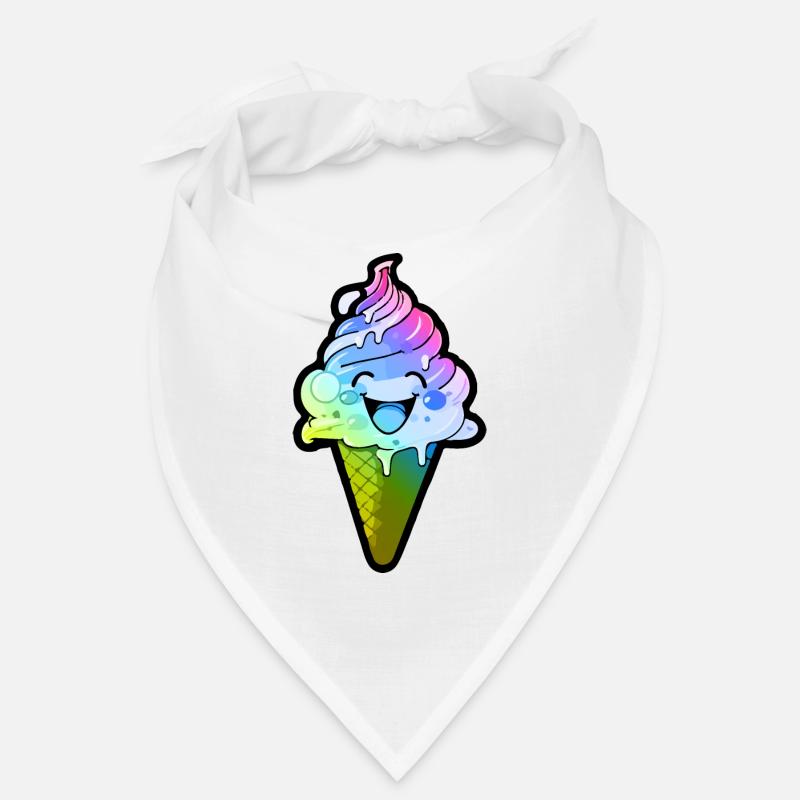 Crème glacée Bande dessinée colorée Bandana