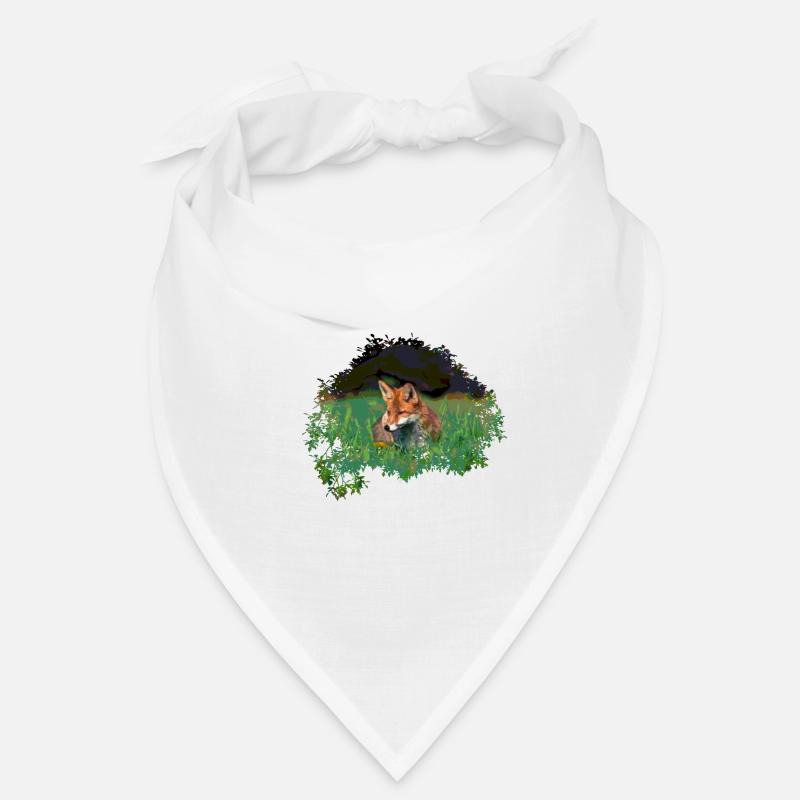 beautiful red fox - fox in meadow Bandana