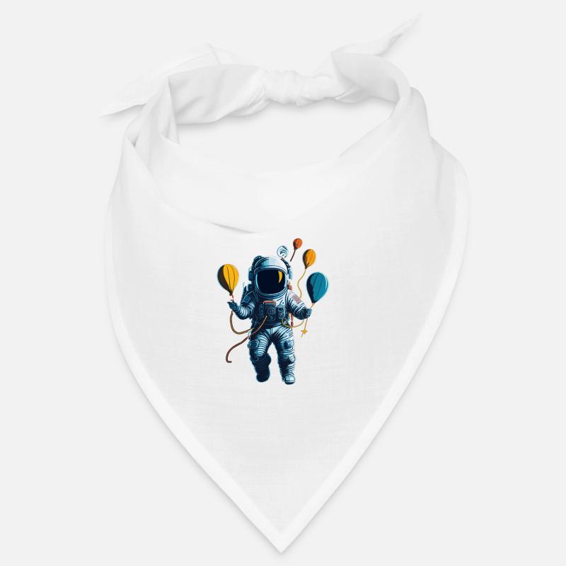 Astronaute avec des montgolfières dans l’espace Bandana