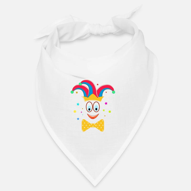 Ein lustiger Clown Karneval mit der Fliege Bandana