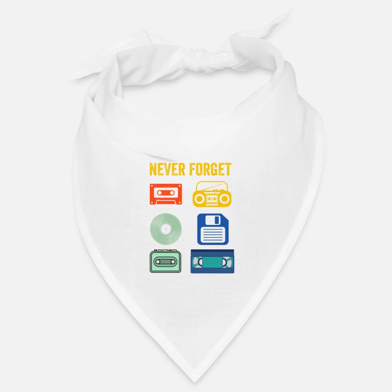 Never Forget Retro electronic devices Vintage Bandana