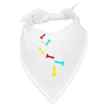 Schachfigur König - Bandana - Weiß - Vorne