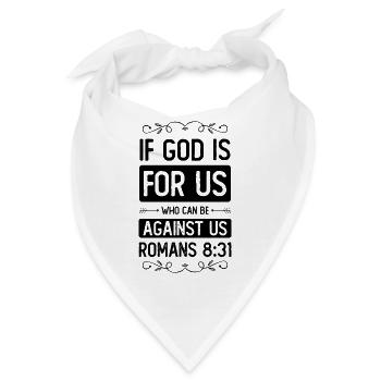 gott ist für uns - Bandana - Weiß - Vorne