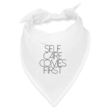 SELF CARE COMES FIRST 1 - Bandana - Weiß - Vorne