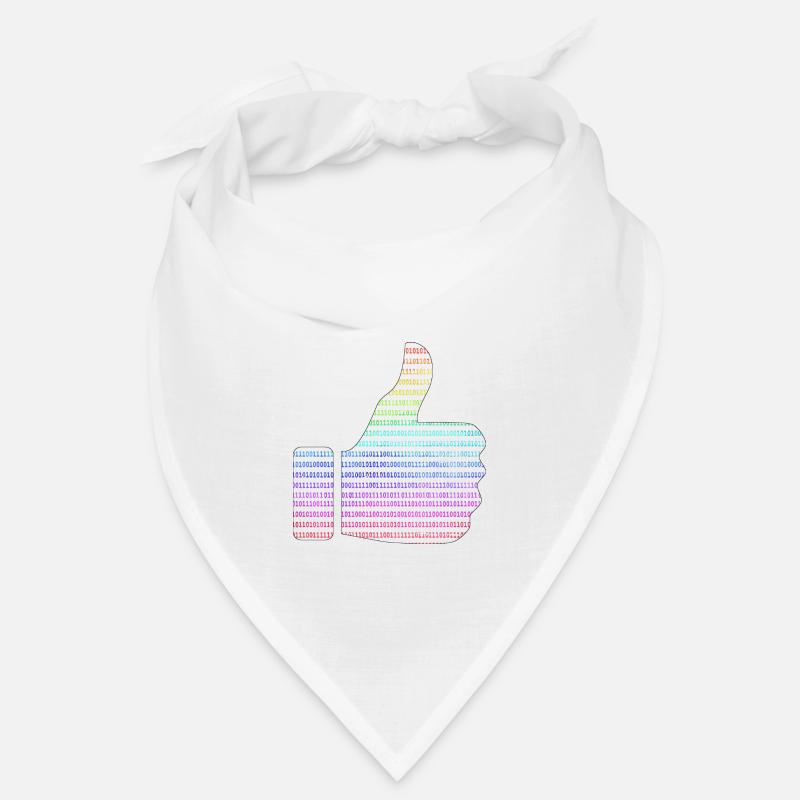 hand like binary rainbow Bandana