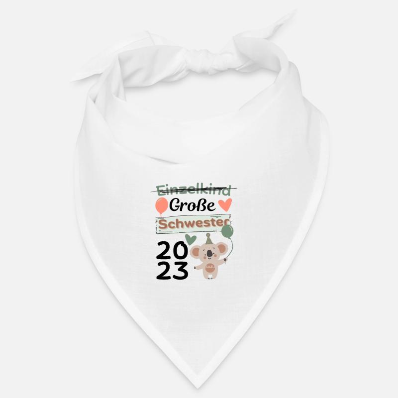 Einzelkind große Schwester 2023 Geschenk Bandana