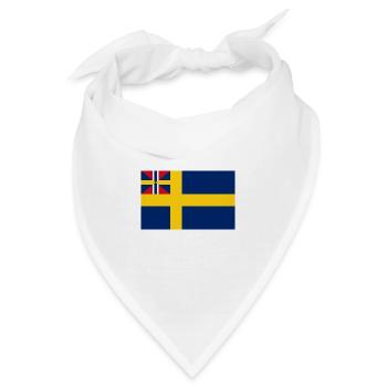 Sillsalaten Flagge der Schwedischen Union m. Norwegen 1844-1905 - Bandana - Weiß - Vorne