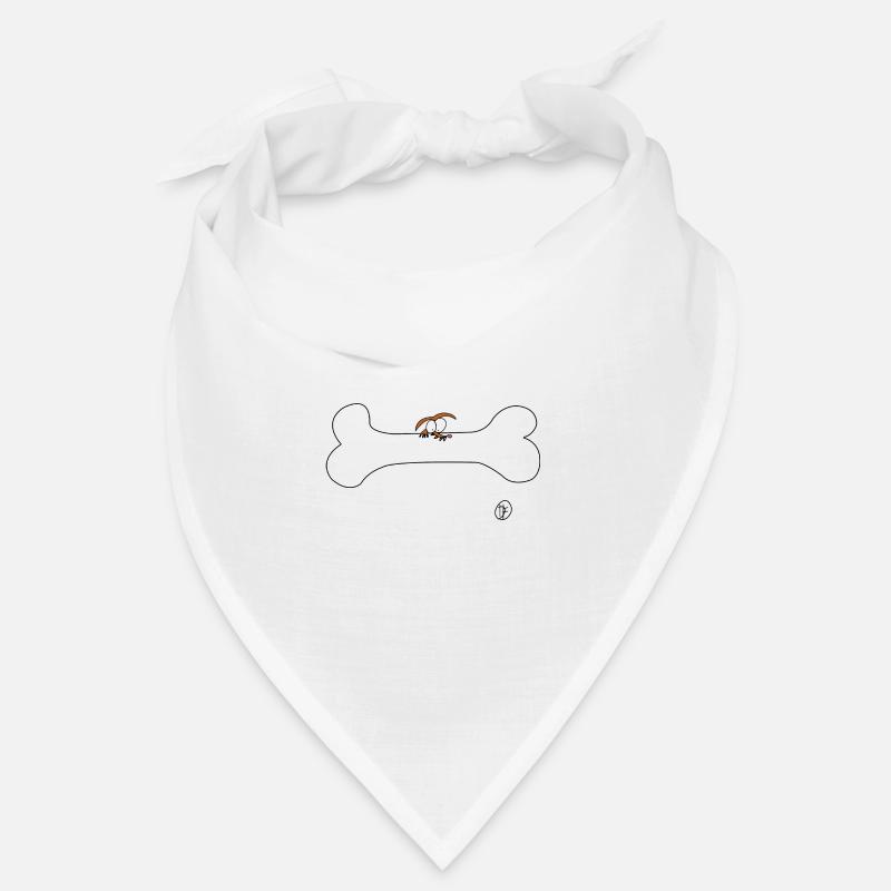 Chien avec os Bandana