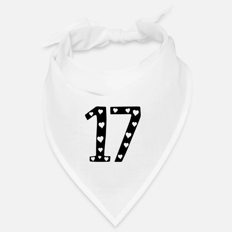 17 Geburtstag mit Herz Bandana