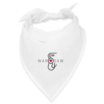 Warschauer Meerjungfrau - Bandana - Weiß - Vorne