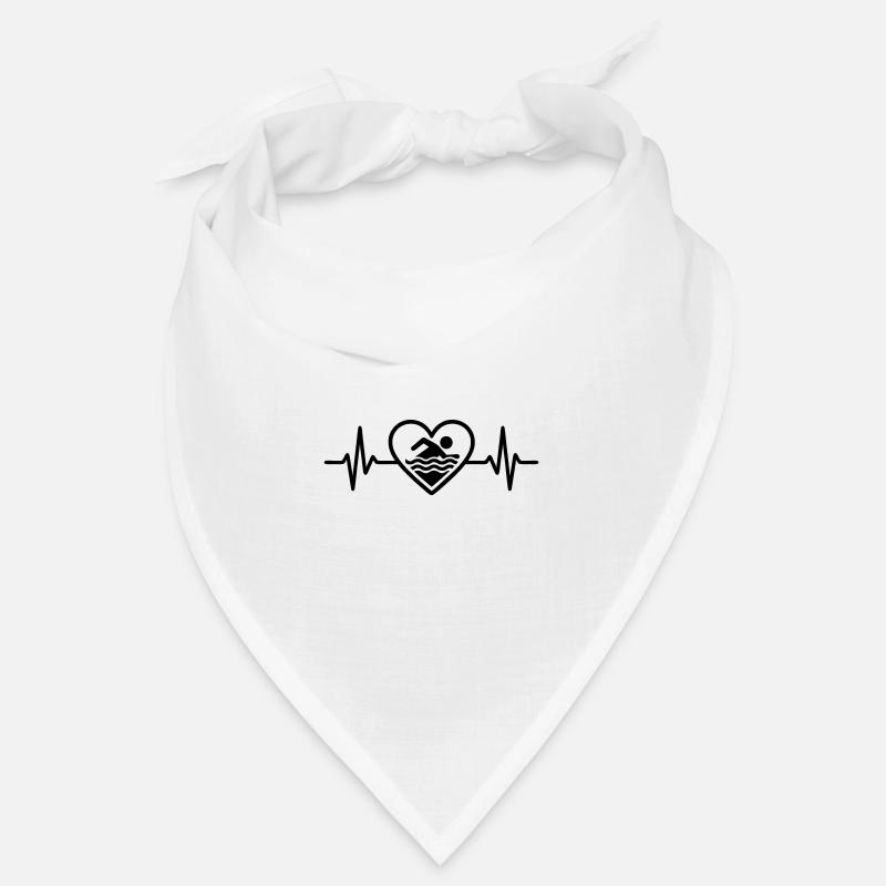 Schwimmen Herz im Wasser Bandana