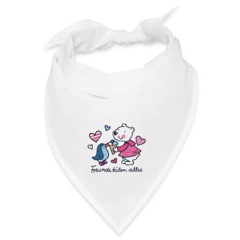 Freunde teilen alles - Bandana - Weiß - Vorne