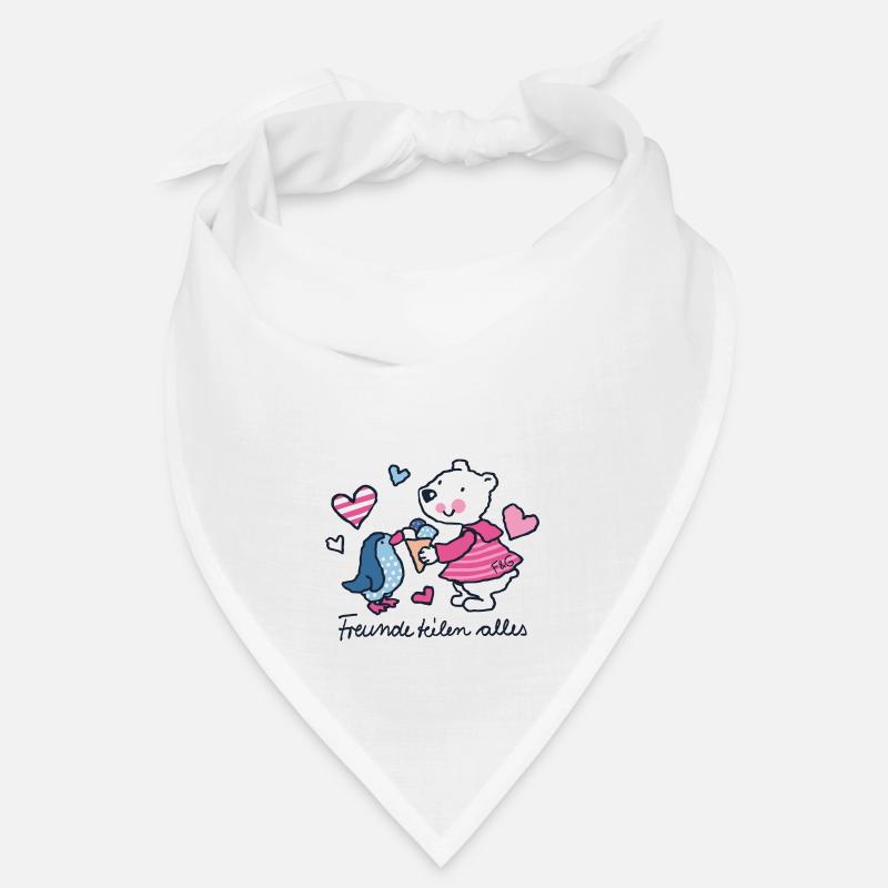 Freunde teilen alles - Bandana - Weiß