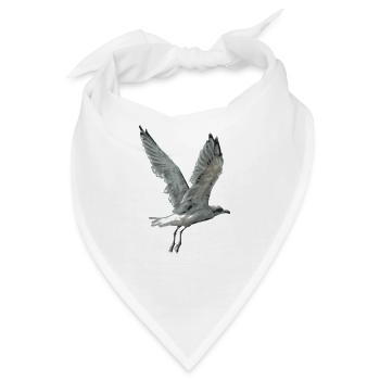 Möwen können stundenlang fliegen - Bandana - Weiß - Vorne