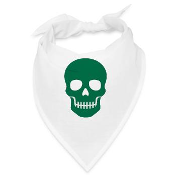 Totenkopf: Symbol der Ewigkeit - Bandana - Weiß - Vorne