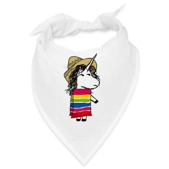 Mexikanisches Einhorn - Bandana - Weiß - Vorne
