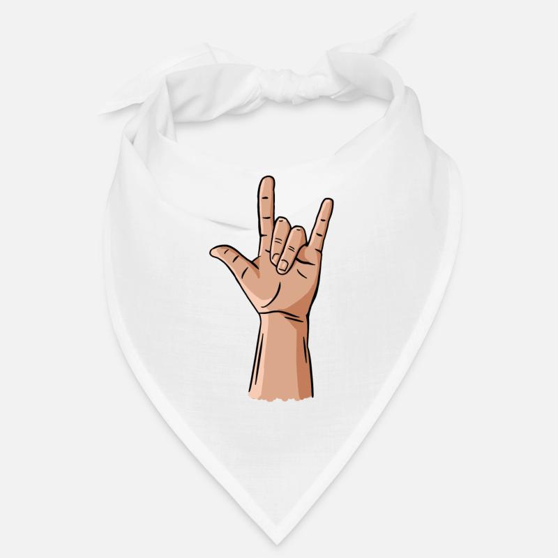 cornes de diable / rock and roll / métal geste de la main Bandana