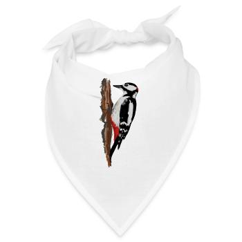 Specht - Bandana - Weiß - Vorne