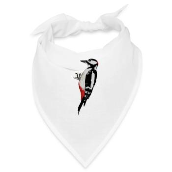 Specht - Bandana - Weiß - Vorne