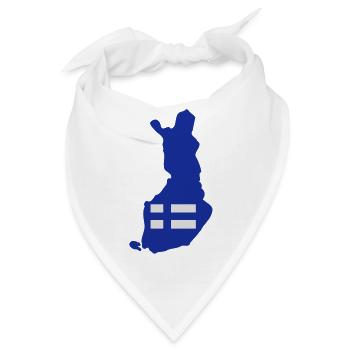 Finnland - Bandana - Weiß - Vorne