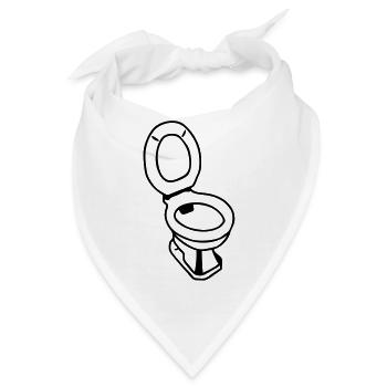 Scheiße wc WC1 - Bandana - Weiß - Vorne