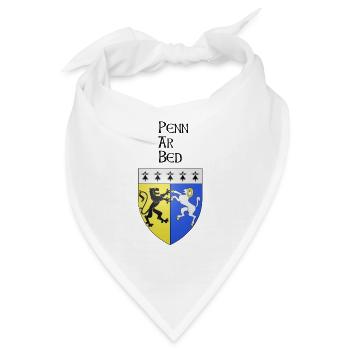 Wappen Penn Bett - Bandana - Weiß - Vorne