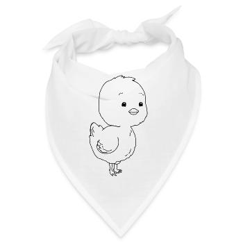 Küken - Bandana - Weiß - Vorne