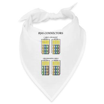 RJ45-Stecker c1 - Bandana - Weiß - Vorne