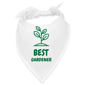 Garden - Gardener - Gardening - Green - Nature - Bandana - Weiß - Vorne