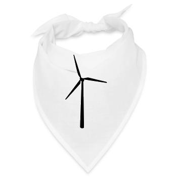 Grün Energie - Bandana - Weiß - Vorne