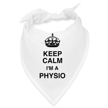 Krankengymnast / Krankengymnastin / Physio / - Bandana - Weiß - Vorne