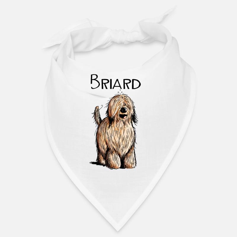 Lustiger Briard - Hund - Beger de Brie - Geschenk Bandana