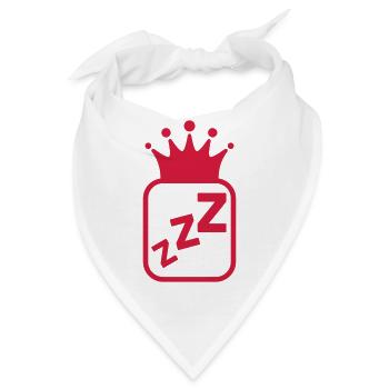 Schnarchen / Schnarcher / Schlaf / Schnarcherin - Bandana - Weiß - Vorne