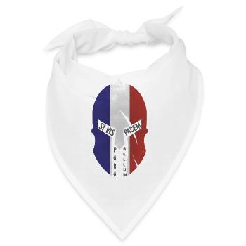 spartanisch wenn vis pacem - Bandana - Weiß - Vorne