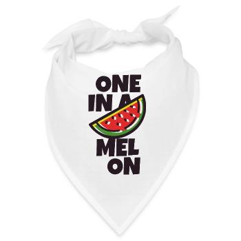 Einer in einer Melone - Bandana - Weiß - Vorne