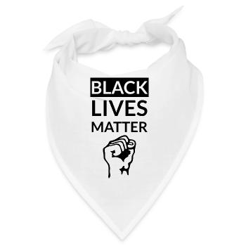 Black Lives Matter Faust. BLM. Gegen Rassismus - Bandana - Weiß - Vorne