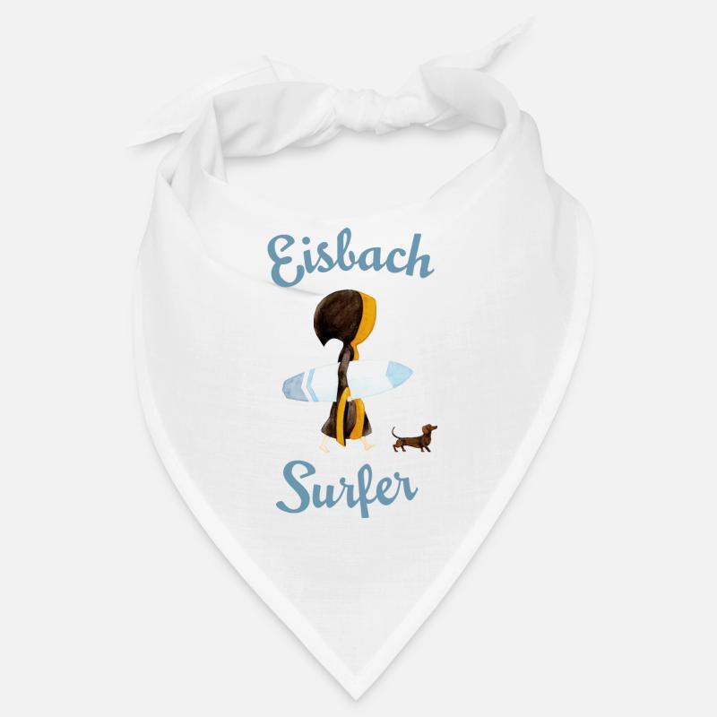 Münchner Kindl mit Surfbrett und Dackel Bandana