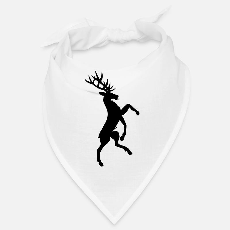 Stehende Hirsch Heraldik Schattenfigur Bandana