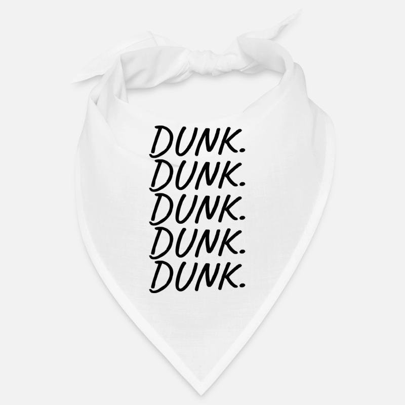 DUNK. (Black, 5 Lines) Basketball Player Gift Bandana