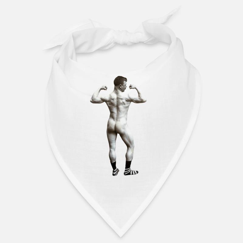 Nackter Mann mit Socken Bandana