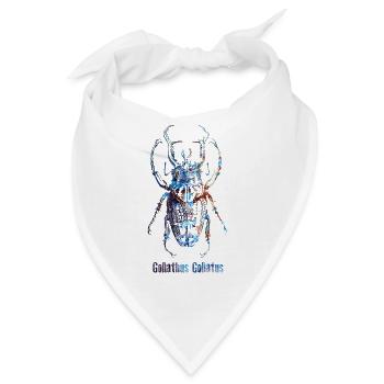 Skarabäus Goliathus Goliatus - Bandana - Weiß - Vorne