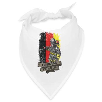 German Firefighter - Bandana - Weiß - Vorne
