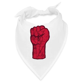 Rote Faust Rebellion - Bandana - Weiß - Vorne